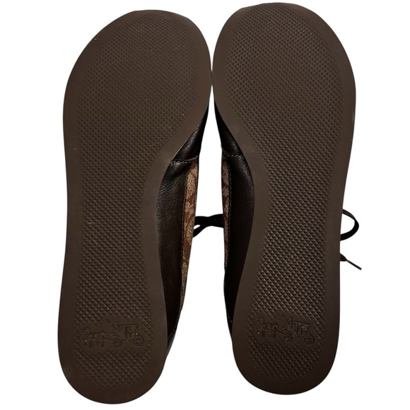 COACH Rebecca Khaki Chestnut Brown Sneakers Shoes Women's Size 8.5 - Picture 10 of 16